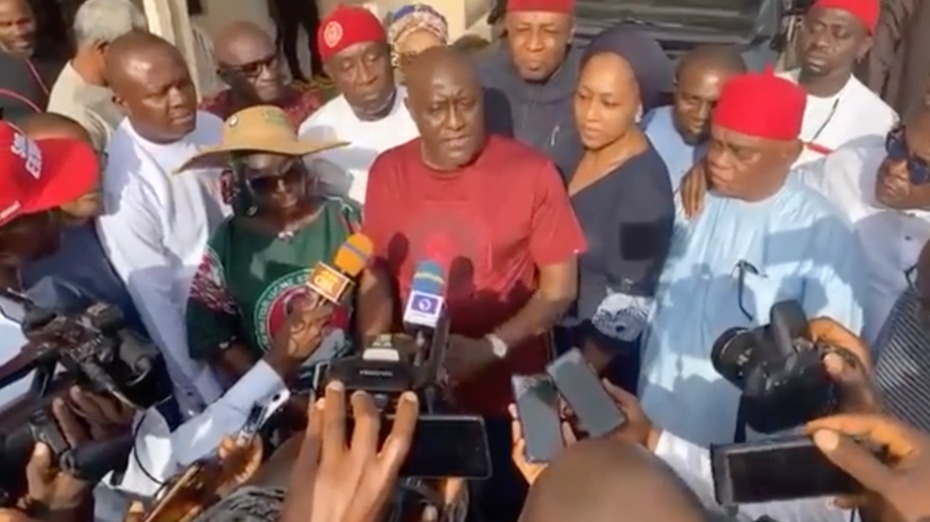 Chief Olisa Metuh hosted the Guber Aspirants in his Country home