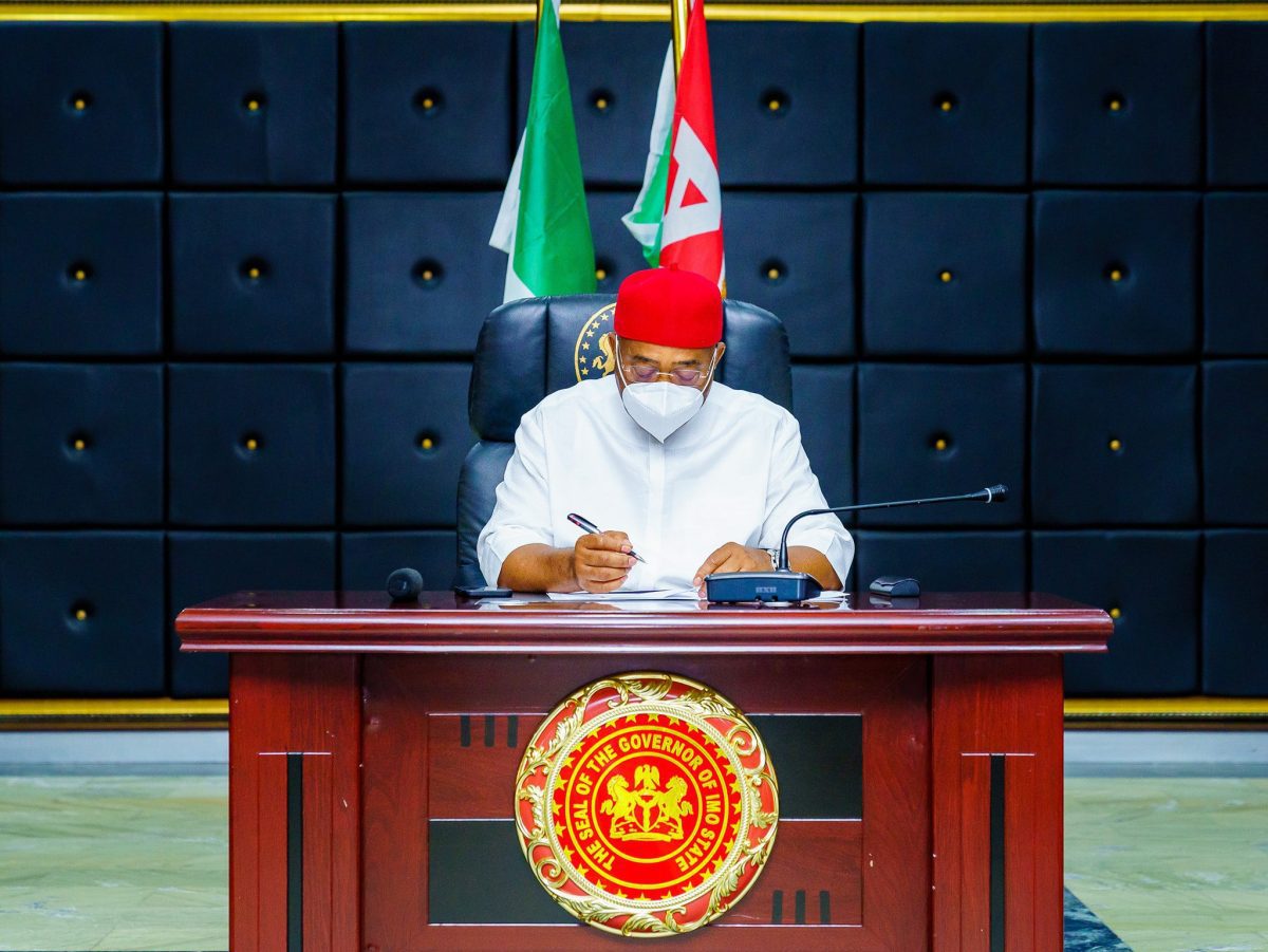 Governor Hope Uzodinma, APC Governor of Imo State