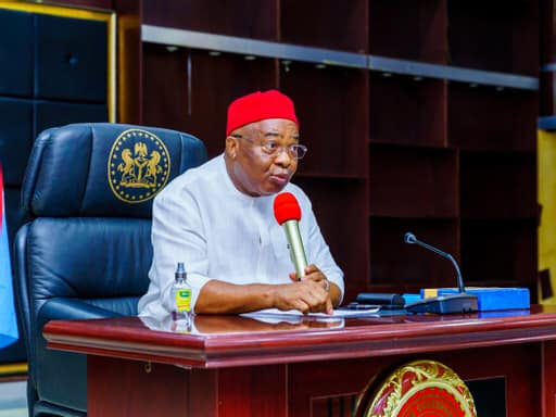 Governor Hope Uzodinma receives IKEDURU visitors