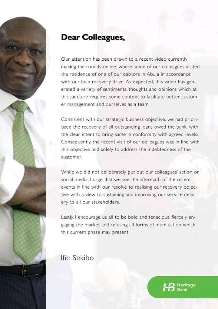 Heritage Bank Issues Clarification On Why Its Staff Besieged Senator Andy Uba's Residence In Abuja