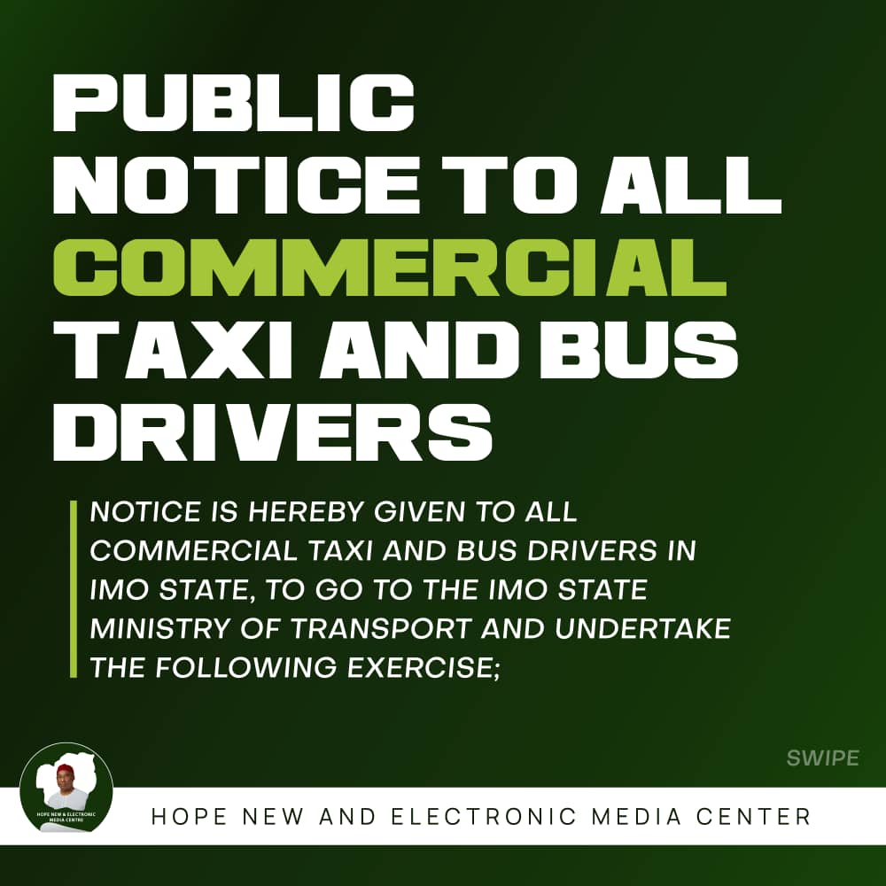 IMO COMMERCIAL TAXI AND BUS DRIVERS NOW HAVE A NEW COLOR CODE. 1 2