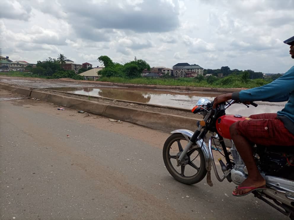 IMO PEOPLE BEMOAN CONTINUED NEGLIGENCE OF BAD SPOTS ALONG OWERRIABA ROAD AND OTHERS