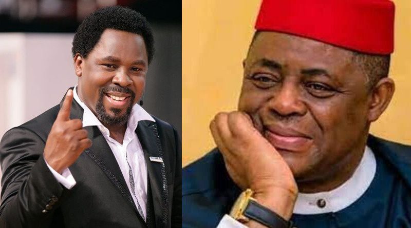 Late Prophet TB Joshua and Femi Fani Kayode FFK