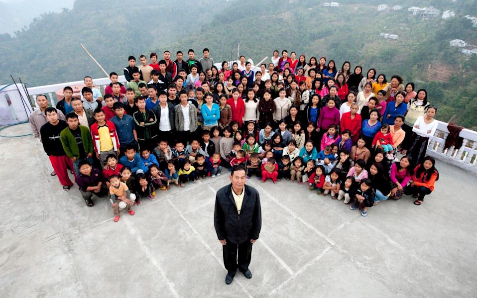 Man Who heads the world's 'largest family' dies in India, leaving behind 39 wives and 94 children