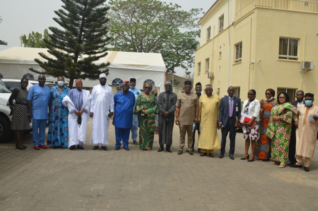 Members of the Senate Committee on Establishment and Public Service at PTAD for an Oversight Function visit. The Distinguished Senators with Management Staff of PTAD.