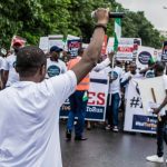 Nigerians protesting Bad Governance by Buhari