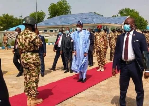 PRESIDENT BUHARI VISITS BORNO STATE TO APPRAISE SECURITY SITUATION