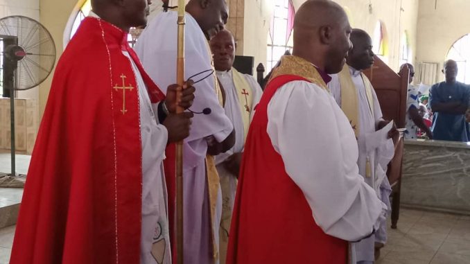 The Anglican Bishop of Egbu Diocese, His lordship RT. REV. GEOFFREY ENYINNAYA OKOROAFOR