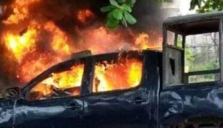 Unknown gunmen set police van on fire in Imo State