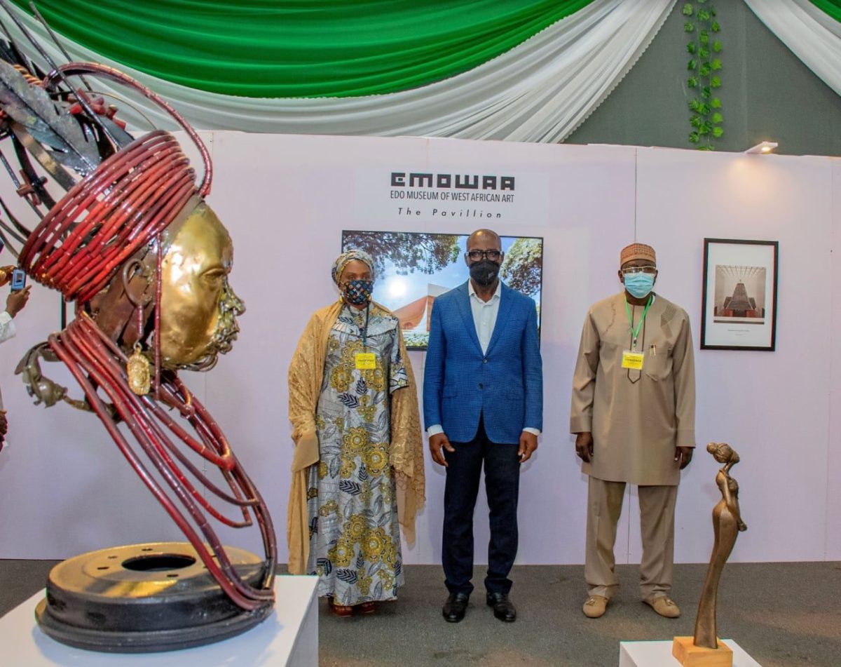 Edo State Governor, Godwin Obaseki During the National Commission for Museums and Monuments (NCMM) 2021 Retreat for management staff and curators held in Benin City, the Edo State capital, I unveiled plans for the Benin City Cultural District, which will house the Edo Museum of West African Art (EMOWAA).