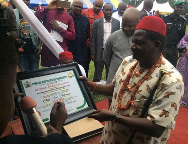 Femi Adesina receives second Igbo title in Abia State