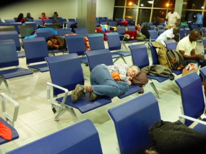 Jomo Kenyatta International airport transit hall