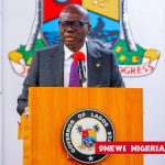 Lagos State Governor Babajide Sanwo Olu Speaking at a press briefing on state of Covid-19 in Lagos State