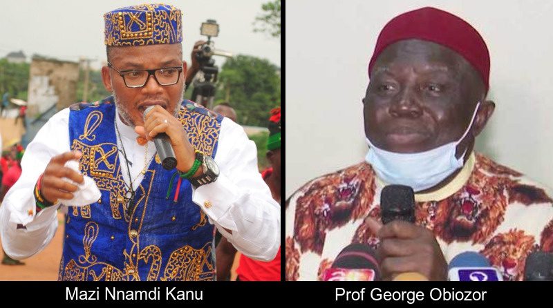 Nnamdi Kanu and Prof George Obiozor