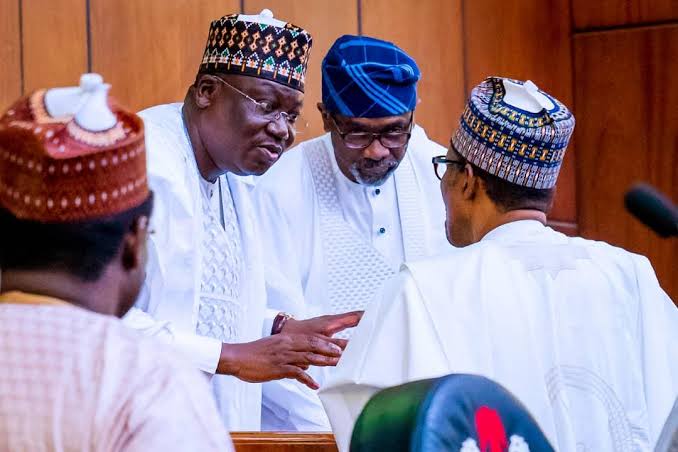 Politicians: President Buhari , Senate President Lawan and House Speaker, Gbajabiamila