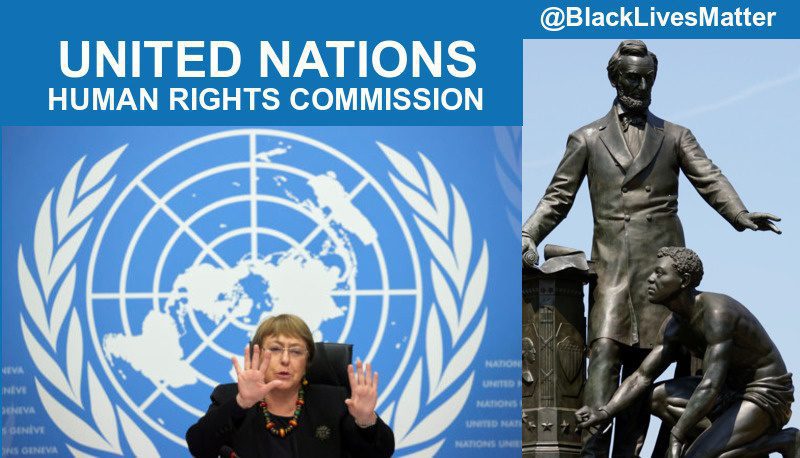 United Nations Human Rights Commission and Black Lives Matter End Slavery Now