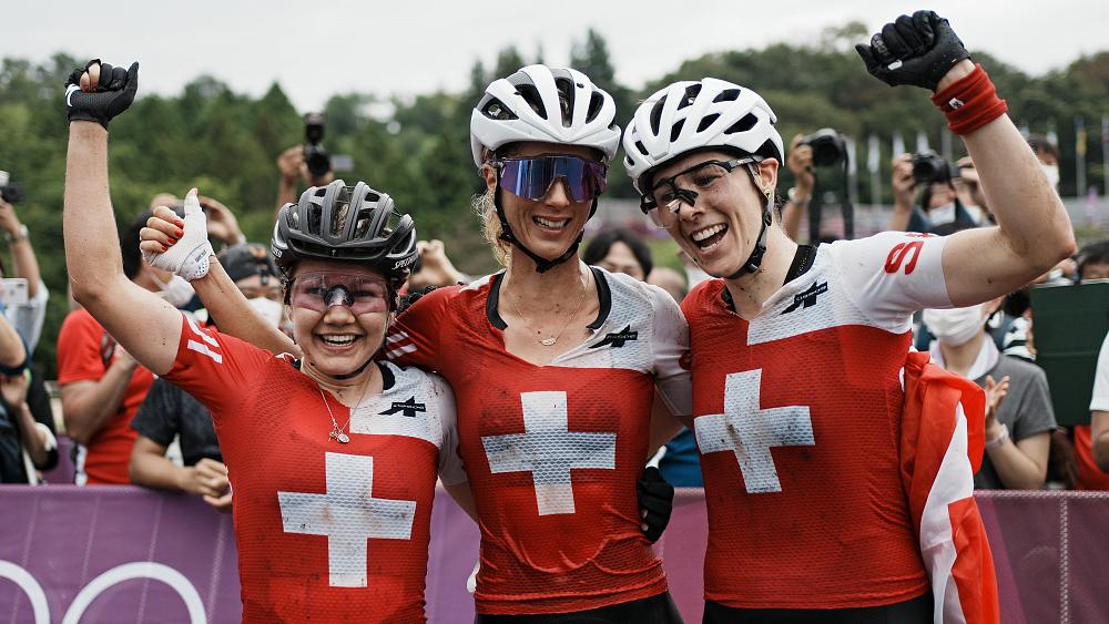 today at the olympics swiss women pull off clean sweep of medals in mountain biking