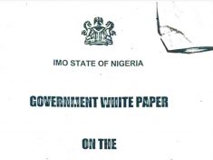 281-PAGE LIST OF PROPERTIES AS COURT ORDERS FINAL FORFEITURE OF ALL PROPERTIES GAZETTED IN IMO STATE WHITE PAPER