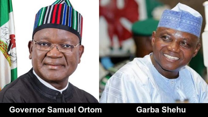 Benue State Governor, Samuel Ortom and Senior Special Assistant to President Buhari, Garba Shehu