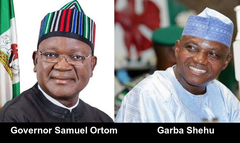 Benue State Governor, Samuel Ortom and Senior Special Assistant to President Buhari, Garba Shehu