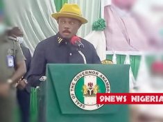 Governor of Anambra State, His Excellency Chief Willie Obiano at the 10th Chief Emeka Anyaoku Lecture Series