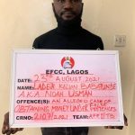 Security Agents Arrest Ladeji Kelvin Babatunde, Man Who Poses As EFCC Official To Defraud A Yahoo Boy Of Over 38 Million Naira