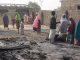 burnt village houses in Nigeria