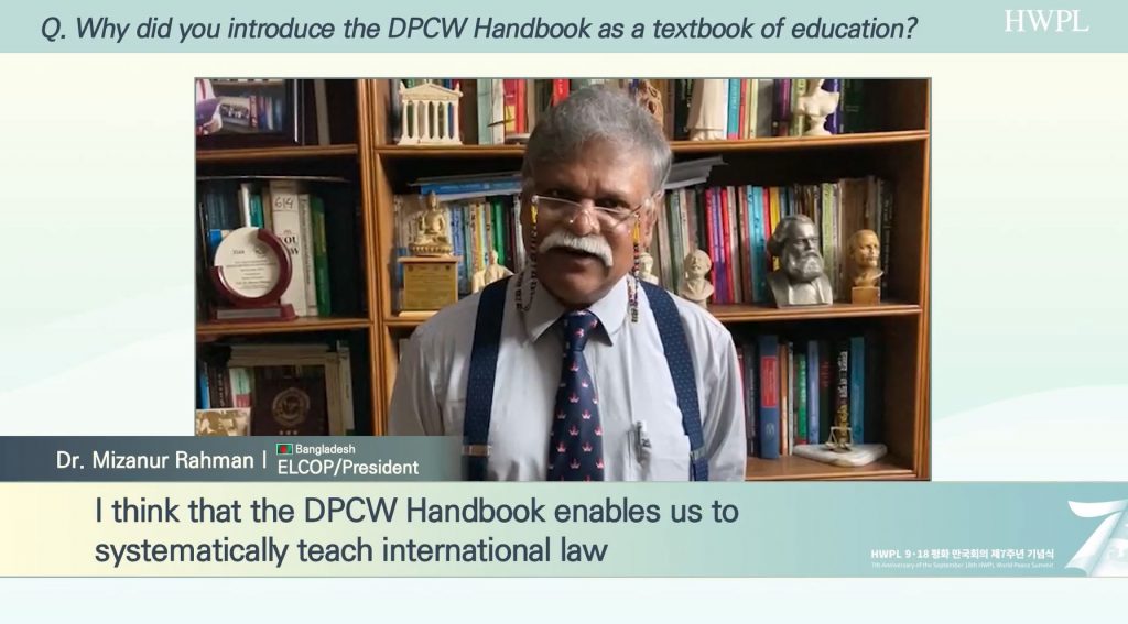 Dr. Mizanur Rahman Explaining the DPCW Handbook