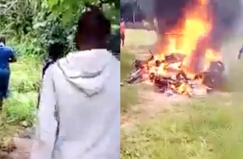 IPOB Sit At Home Order  Uknown men alleged to be IPOB ESN members set fire in school while students take Junior Waec