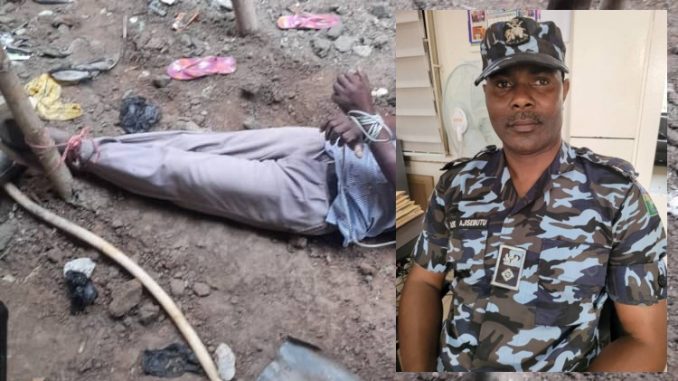 LAGOS POLICE RESCUE DEBTOR TIED TO A STAKE OVER ₦4.6M DEBT