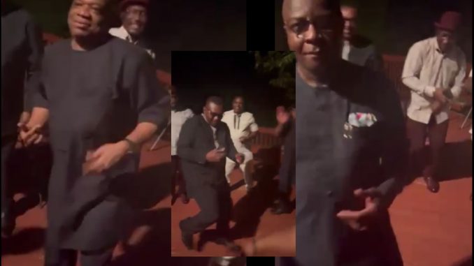 Leaked video shows Orji Uzor Kalu, Abia past and present governors, Theodor and Ikpeazu in a drunk dance (VIDEO)
