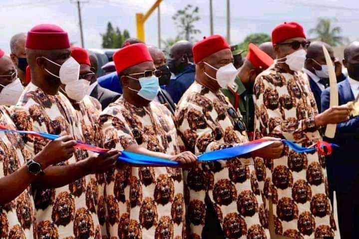 PRESIDENT BUHARI COMMISSIONS IMO STATE NEW EXCO CHAMBER AND BANQUET AMONG OTHERS