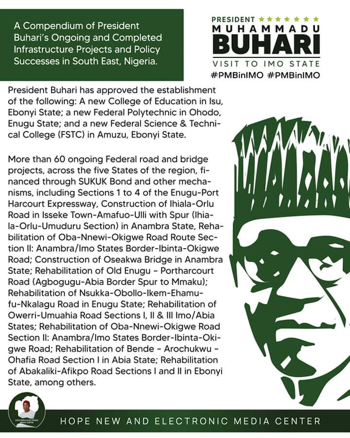 PRESIDENTIAL TRACK RECORDS AND POLICY SUCCESSES IN SOUTH EAST NIGERIA 1 1