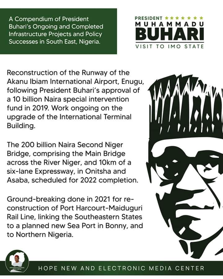 PRESIDENTIAL TRACK RECORDS AND POLICY SUCCESSES IN SOUTH EAST NIGERIA. 1 1