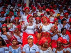 Sudden outburst of Imo women at the just concluded grand finale of their August converge in Owerri