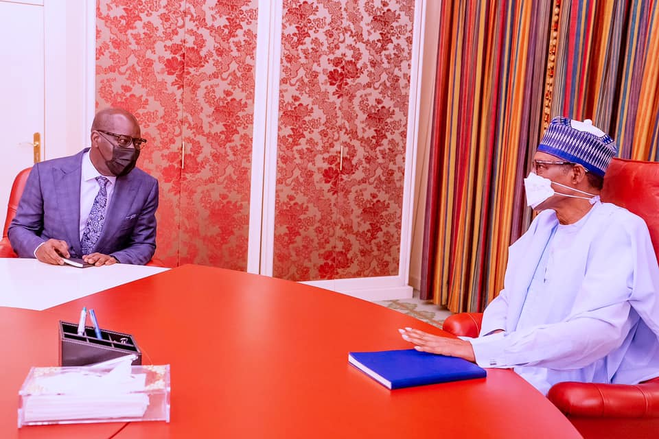 BREAKING Governor Godwin Obaseki Pays A Secret Visit To Buhari 1 1