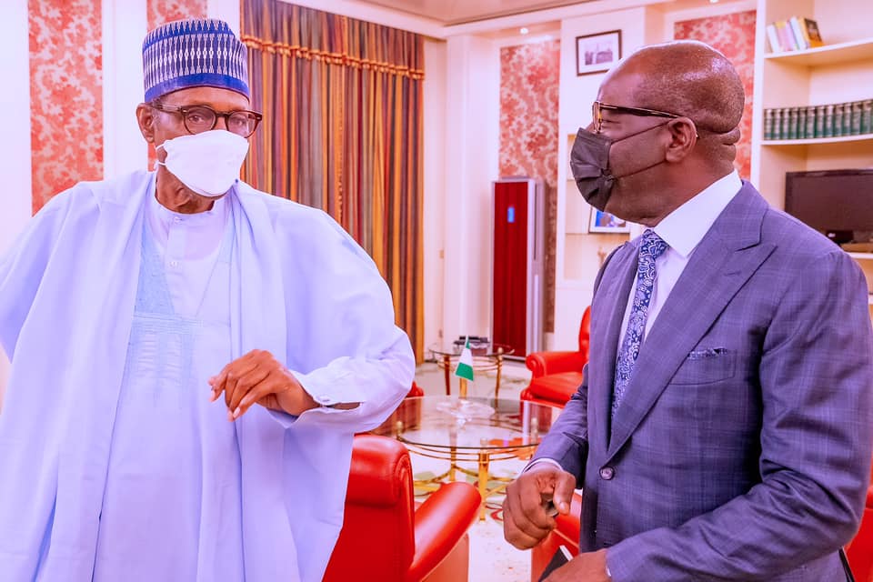BREAKING Governor Godwin Obaseki Pays A Secret Visit To Buhari.