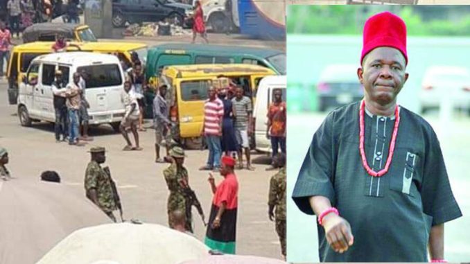 Nollywood Veteran Chiwetalu Agu Humiliated and Arrested By Nigerian Soldiers In Onitsha (VIDEO)