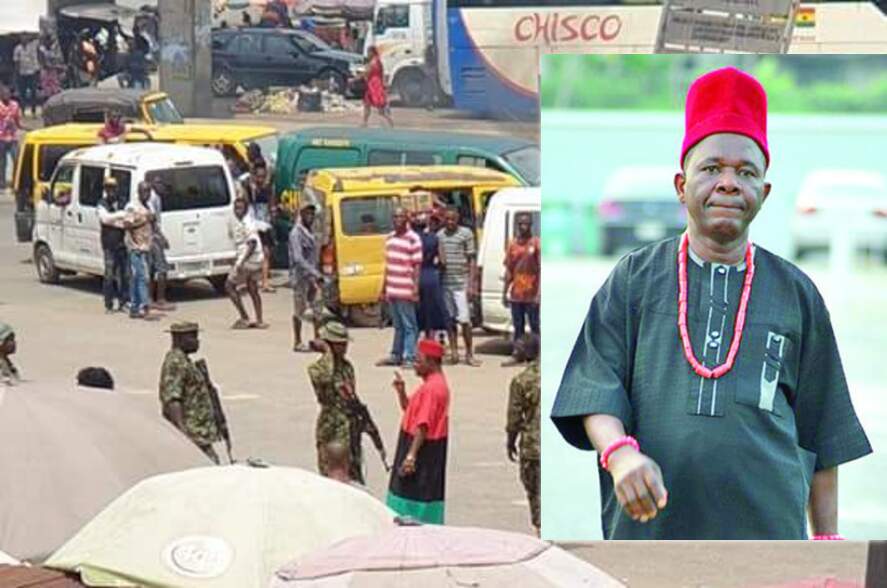 Nollywood Veteran Chiwetalu Agu Humiliated and Arrested By Nigerian Soldiers In Onitsha (VIDEO)