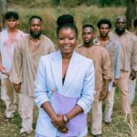 Our African Roots host and co-producer, Santilla Chingaipe with the cast of actors portraying the ten convicts of African descent who arrived in Australia on the First Fleet