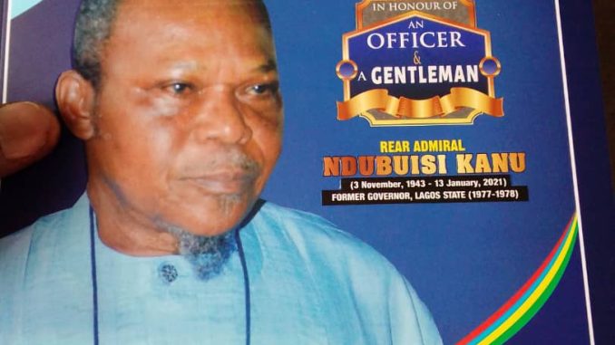 Rear Admiral Ndubuisi Godwin Kanu will be laid to rest 15th October 2021 amidst tributes