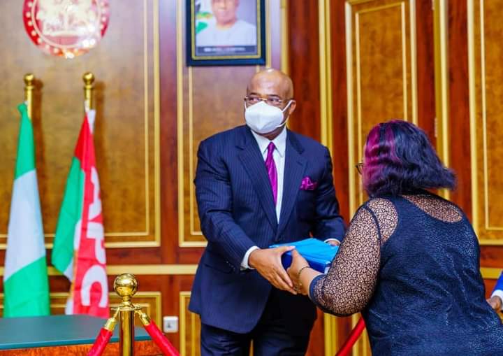 Report Of Committee On Local Government Civil Service Verification Received By Governor Hope Uzodimma