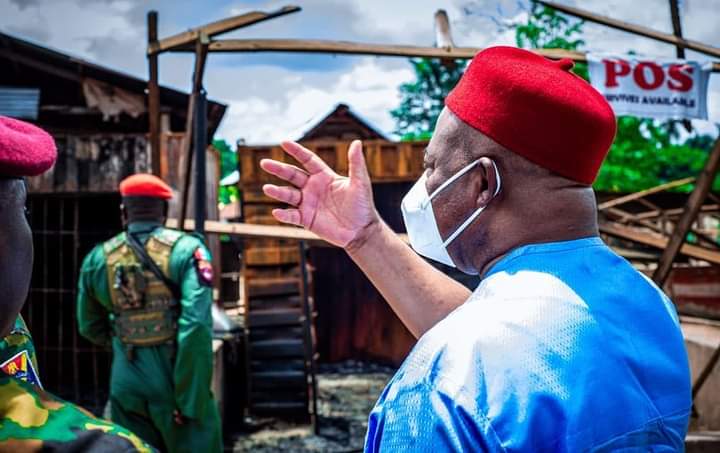 Gov. Uzodimma Commiserates With Victims Of Izombe Violence, Pledges To Reconstruct Damaged Houses