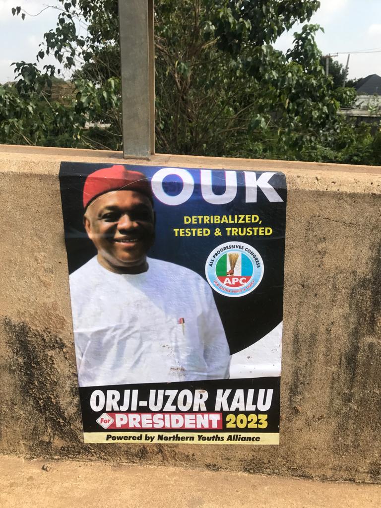 2023 Presidency Northern Youths Kick Off Campaign Flood Posters Of Orji Uzor Kalu in Abuja Kano Abia Enugu 1 2