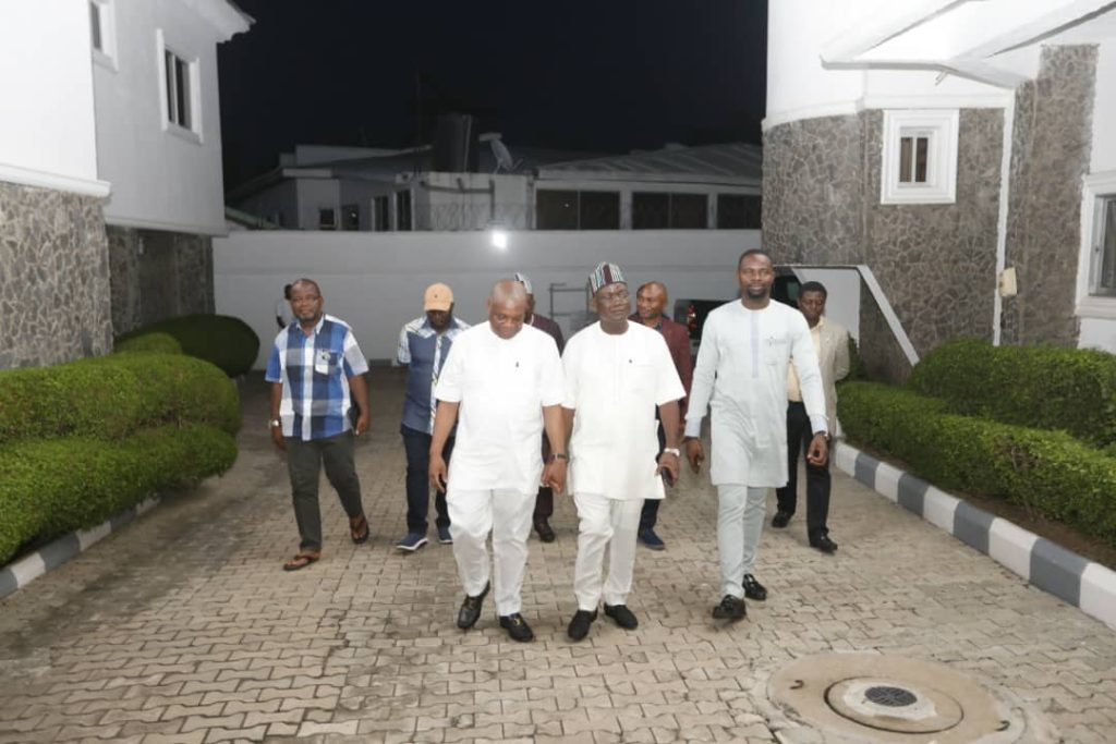Gov Ortom Pays Courtesy Visit To Senator Orji Uzor Kalu in Abuja