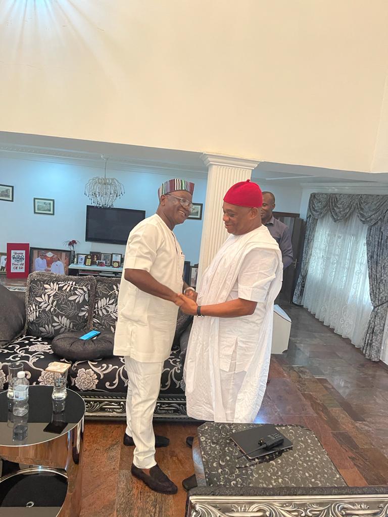 Gov Ortom Pays Courtesy Visit To Senator Orji Uzor Kalu in Abuja.