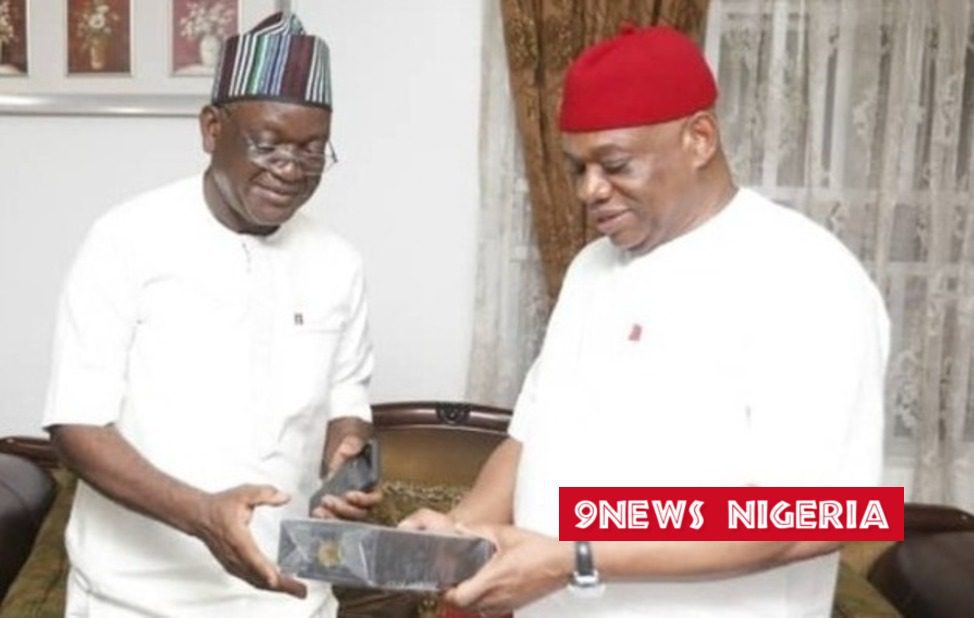 Gov Ortom Pays Courtesy Visit To Senator Orji Uzor Kalu in Abuja