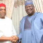 Senate President Lawan and Senate Chief Whip Senator Orji Uzor Kalu