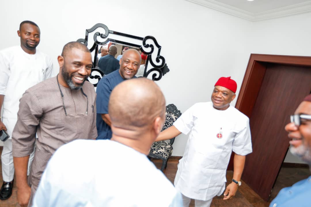 PDP Leaders Led by Nat'l Sec, Sam Anyanwu visits Orji Kalu
