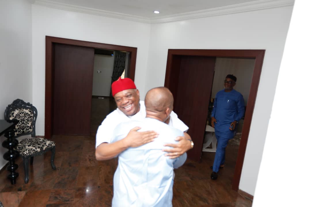 PDP Leaders Led by Nat'l Sec, Sam Anyanwu visits Orji Kalu